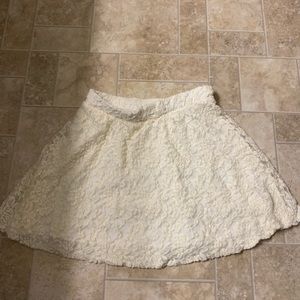 White embroidered skirt